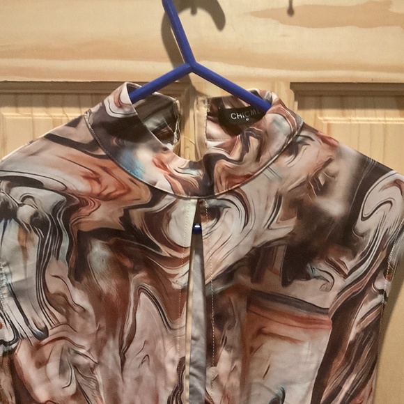 Marble open front dress back zip CHICME SIZE M - Picture 3 of 3